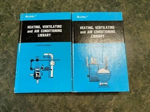 Audel Heating Ventilating and Air Conditioning Library 2 Volumes James Brumbaugh - Imagen 1 de 10