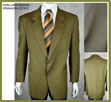 giacca blazer pura lana uomo estiva primaverile classica elegante a quadri 52 54