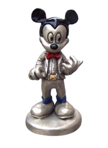 Disney Mickey Mouse 2" Figurine Hudson Fine Pewter #5541 Rare Hard to Find Art - Picture 1 of 6