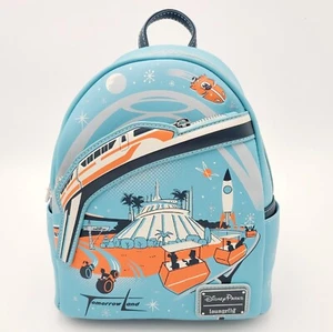 2024 Disney Parks Tomorrowland Space Mountain Peoplemover Loungefly Rucksack NEU - Bild 1 von 4