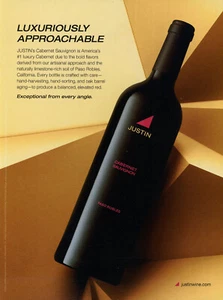 JUSTIN WINE AD #7 RARE 2022 OUT OF PRINT - Picture 1 of 2