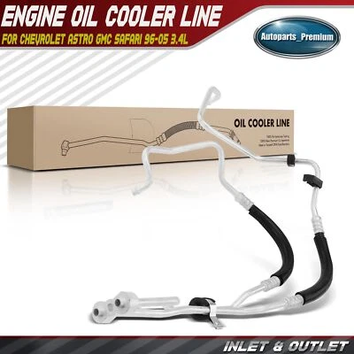 Conjunto de manguera de enfriador de aceite de motor para Chevrolet Astro GMC Safari 1996-2005 V6 3,4 L Foto 1 de 4