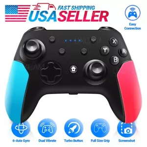 Pro Wireless Controller Gamepad Dual Vibration For Nintendo Switch / OLED / Lite - Picture 1 of 6