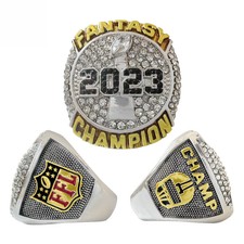 2023 Fantasy Football Championship Ring White FFL Champion Trophy Size 11 NEW