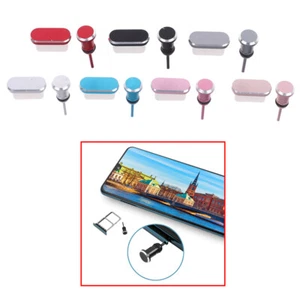 Type C Phone Charging Port 3.5mm Earphone Card USB Dust Plug For Samsung Hua_TX - Picture 1 of 18