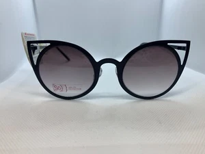 SO Authentic American Heritage Women teen cat eye w/ ears Black Kitty sunglasses - Picture 1 of 5