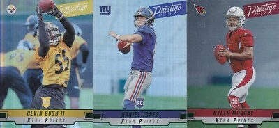 2019 Panini PRESTIGE football XTRA POINTS GREEN parallel RC rookie MURRAY, BUSH+ - Image 1 of 4