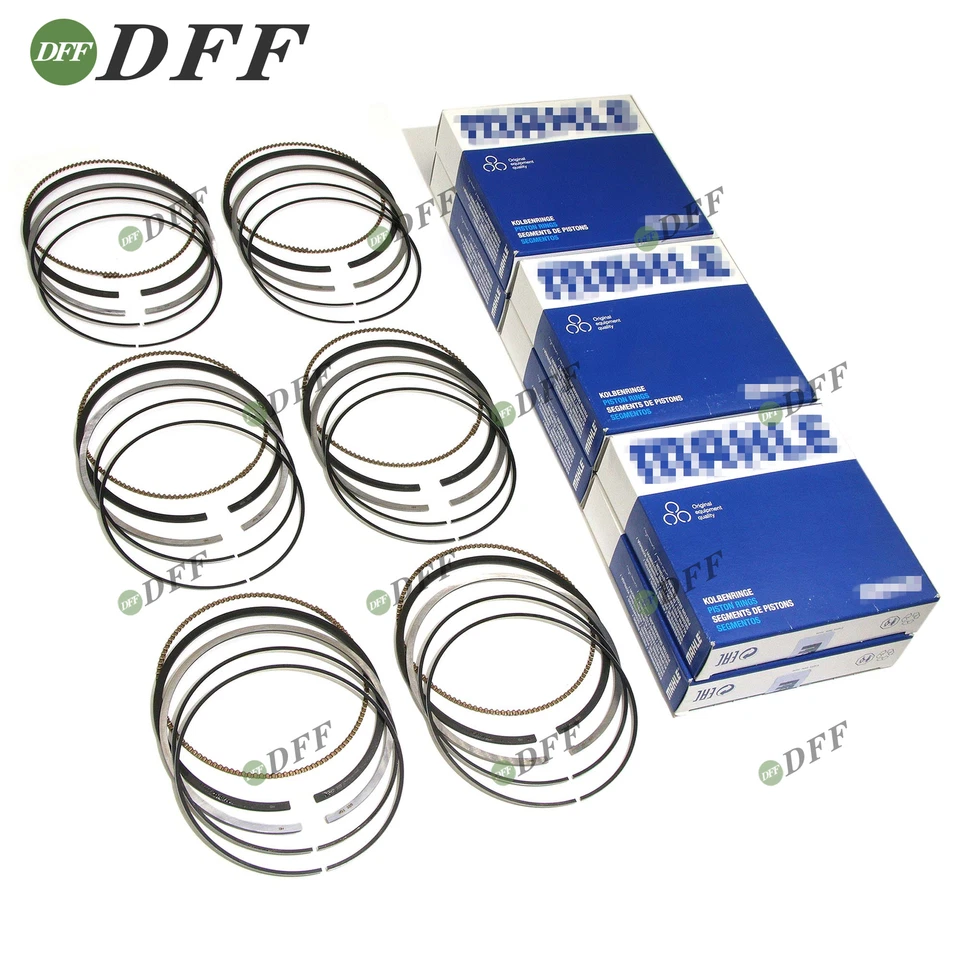 Juego de 6 anillos de pistón para BMW 323i 528i E46 E39 2.5 2.8 M52B25 M52B28 11251437077 Foto 1 de 4