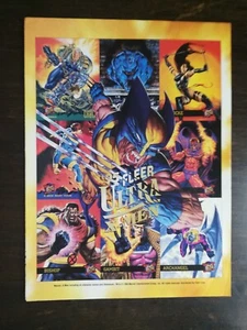1995 Fleer Ultra X-Men Trading Cards Full Page Original Color Ad 1221 A2 - Bild 1 von 1