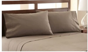 Amrapur Queen Size 4 Piece Sheet Set Khaki 11200SDF-KHK-QN - Picture 1 of 1
