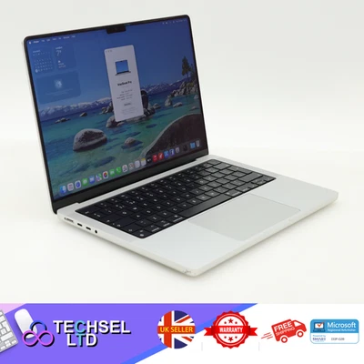 Apple MacBook Pro 14'' M1 Max 10/ 32C 32GB 1TB 2021 Silver 1Y Warranty - Good - Image 1 of 4