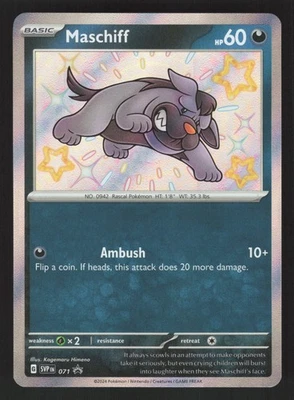 Maschiff 071 Promo Pokemon SV: Scarlet & Violet Promo Cards - Image 1 of 2