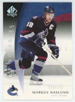 2015-16 SP AUTHENTIC Markus Naslund LIMITED /100 - Image 1 of 2