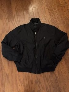 Polo Ralph Lauren Herren Gr. XL schwarz Windbreaker/Bomberjacke packbar - Bild 1 von 10