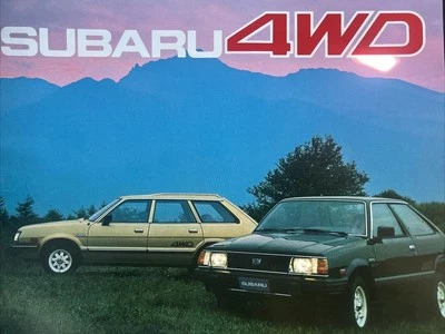 Subaru 4WD Range Original Car Sales Info Brochure 1982 - Image 1 of 4