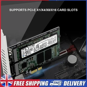 M.2 SATA To PCIE Expansion Card PCIe X1/X4/X8/X16 Adapter Board Support M.2 SSD - Afbeelding 1 van 11