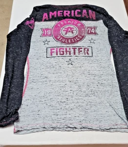 American Fighter Buckle Worldwide Athletics Waffelstrick Langarmshirt Lg - Bild 1 von 8