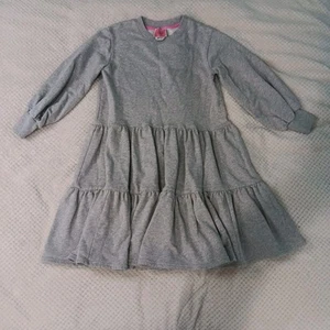 Kate Spade Broome Street Gray Ruffle Sweatshirt Dress Long Sleeves Sz Small EUC - Picture 1 of 12