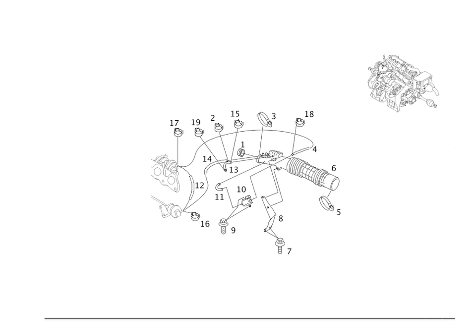 Braçadeira de mangueira inteligente genuína com unidade sem-fim 0089971690 - Imagem 1 de 1