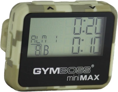 Gymboss Minimax Intervall Timer Stoppuhr Camouflage/tan Softcoat - Bild 1 von 3
