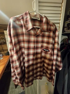 PacSun Playboy Franela Cuadros Rojo Talla XL - Imagen 1 de 5
