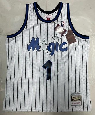 奥兰多魔法 #1 AFERNEE PENNY HARDAWAY XL MITCHELL NESS 球衣全新白色 NBA — 第 1/4 张图片