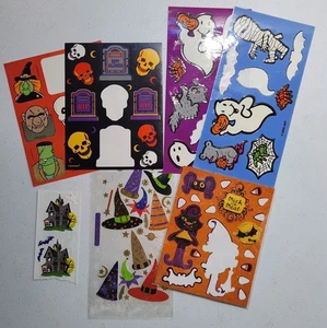 Mixed Vintage & Modern Halloween Sticker Lot – Incomplete Sets | 1989–Present - Picture 1 of 17