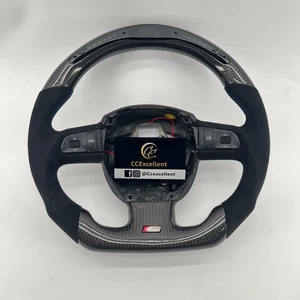 For Audi A4 S5 rs5 A5 A3 S4 A6 B7 B8 Q7 Custom Carbon Fiber LED Steering Wheel - Picture 1 of 11