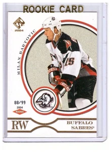 Tarjeta de novato Milan Bartovic 2003-04 Pacific Private Stock Reserve #105/99 - Imagen 1 de 1