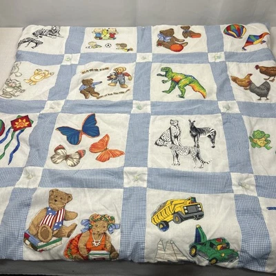 Mantas bebé colcha vintage hechas a mano 36 X 36 ligeras, algodón Foto 1 de 4