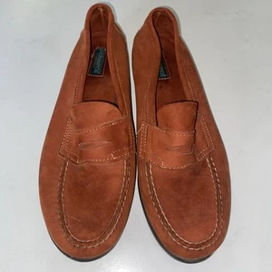 Mocasines G.h.bass And Co Naranja Gamuza Penny Mujer Talla 10M - Imagen 1 de 7