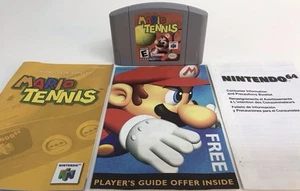 Mario Tennis (Nintendo 64 N64, 2000) Cartucho Auténtico y Manual Solo Probado - Imagen 1 de 8