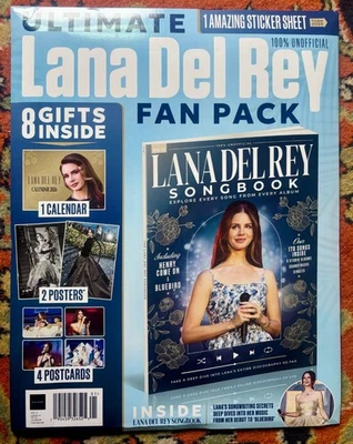 LANA DEL REY Magazine 4 Postcards POSTER Stickers SONGBOOK Vogue CALENDAR Italia - Image 1 of 3
