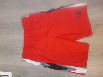 NWT Champion Shorts Kid Boys Sz XL Red Mesh Athletic Shorts Logo Spelled - Image 1 of 3