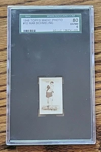 1948 Topps Magic Boxing Champions Max Schmeling & Max Baer SGC  4-6  Rarities - Picture 1 of 4