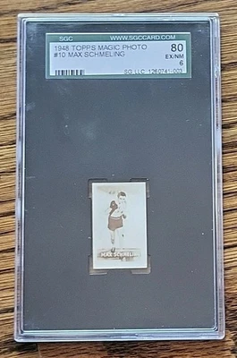 1948 Topps Magic Boxing Champions Max Schmeling & Max Baer SGC  4-6  Rarities - Image 1 of 4