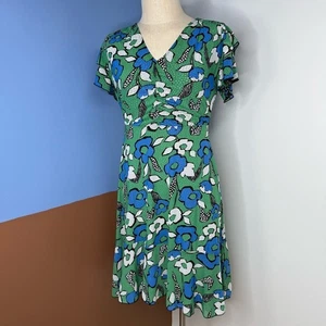 Cabi Celebrate Kleid #6148 grün schwarz wendbar Blumen gepunktet Small - Bild 1 von 7