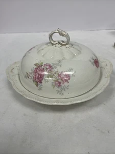 Alfred Meakin Windermere runde Butter- oder Käseschale mit Deckel - Bild 1 von 6