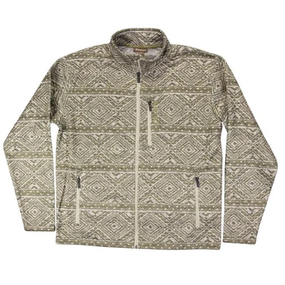 NUEVO SIN ETIQUETAS Ariat Para Hombres L Caldwell Southwest Cremallera Completa Polar Chaqueta Suéter Azteca Foto 1 de 4