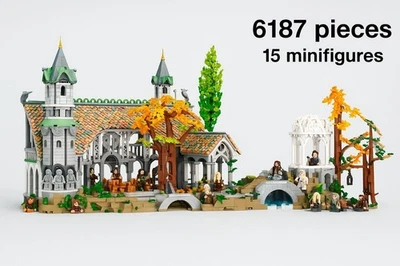 Lord of Rings Rivendell Castle Building Blocks Generic Set 6167 pcs  NO BOX - Image 1 of 4
