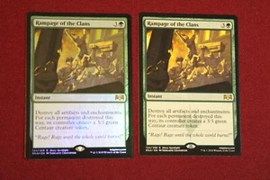 Rampage of the Clans x2 (1 Foil) Ravnica Allegiance NM Never Played MTG - Bild 1 von 2