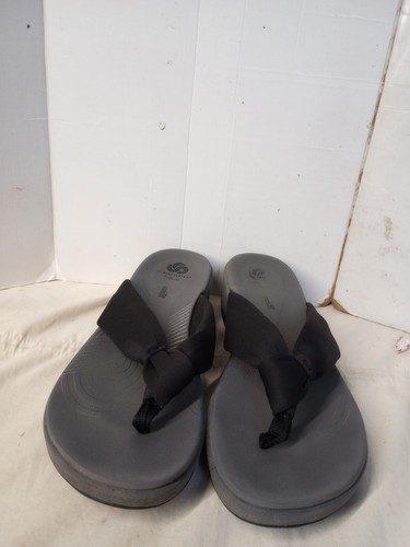 Infradito con cuscini comfort Cloudsteppers By Clarks da donna nere taglia 9M