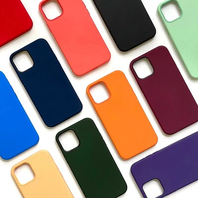 Silicone Case For iPhone 11 12 13 14Pro Mini Max XR X XS 7 8 SE Soft Phone Cover