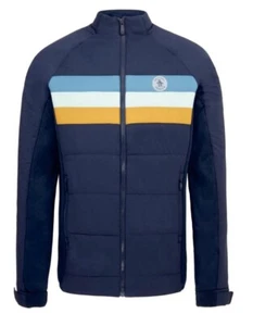 PENGUIN ORIGINAL Jacket Size XXL Insulated Mixed Media 70s Blue Logo - Picture 1 of 12