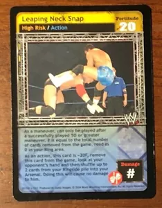 WWE Raw Deal Trading Card Game LEAPING NECK SNAP High Risk Action # 01/181 - Picture 1 of 2