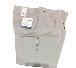 Dockers Big & Tall Herren Plissee Classic Fit EASY KHAKI Hose CLOUD 44 x 30 NEU - Bild 1 von 5