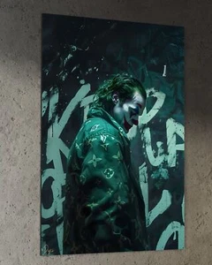 Joker Leinwandbild Farbig Deko Kunst Batman Harley Quinn CANVAS Joaquin Pheonix - Picture 1 of 2