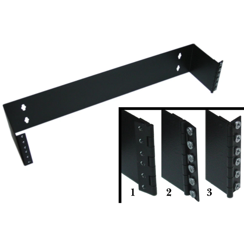 2U Hinged Wall Mount Bracket, Depth 5.8 in for Patch Panels and Networking - Image 1 of 1