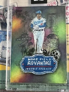 2024 Topps Spotlight 1/1 Freddie Freeman Original Artwork - Andy Friedman Auto - Bild 1 von 2