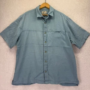 Woolrich Herren Hemd mit Knopfleiste Kurzarm Blau Freizeit Größe L - Bild 1 von 6